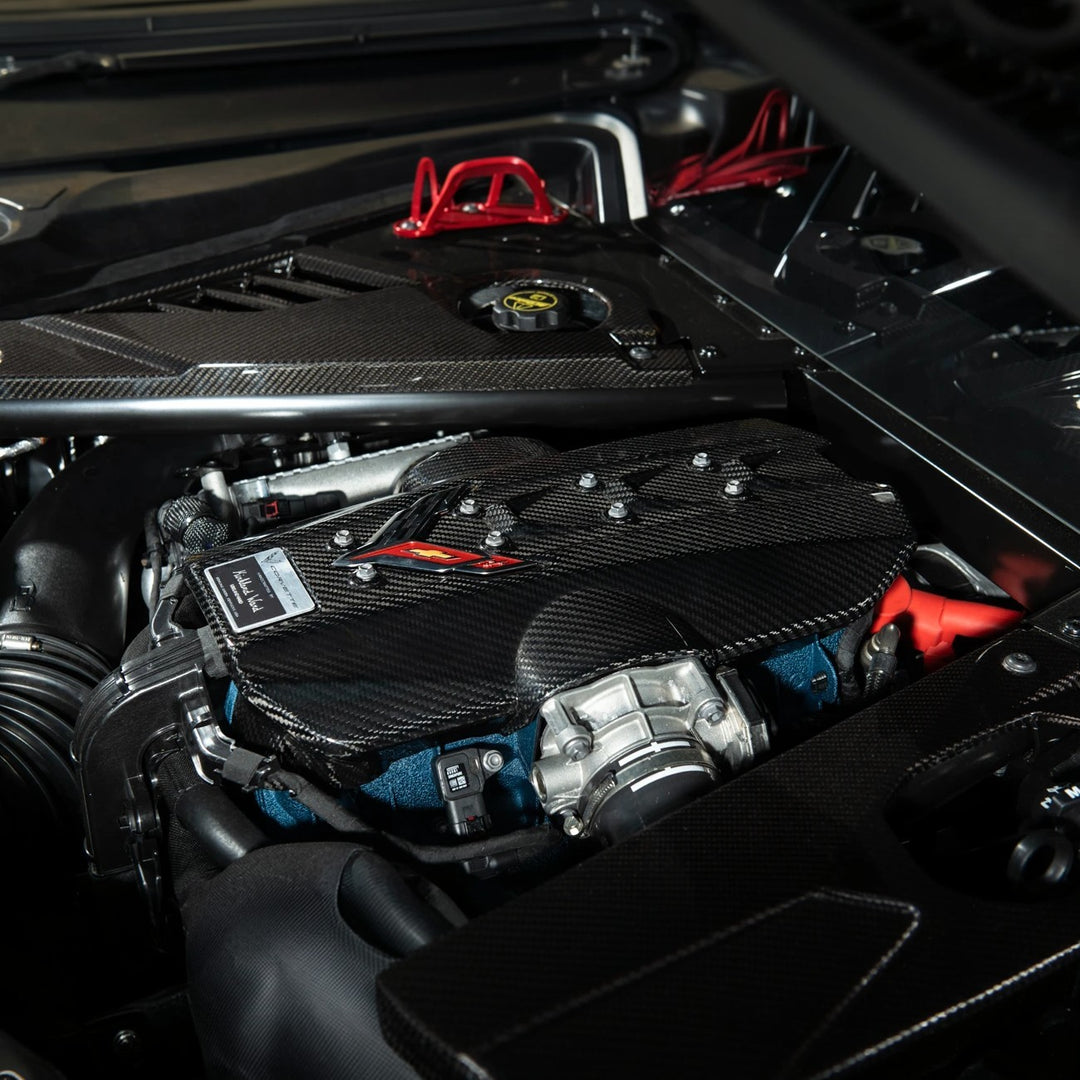 2025-Present Corvette C8 ZR1 | Dry Carbon Fiber Rear Engine Cover (One-Piece)