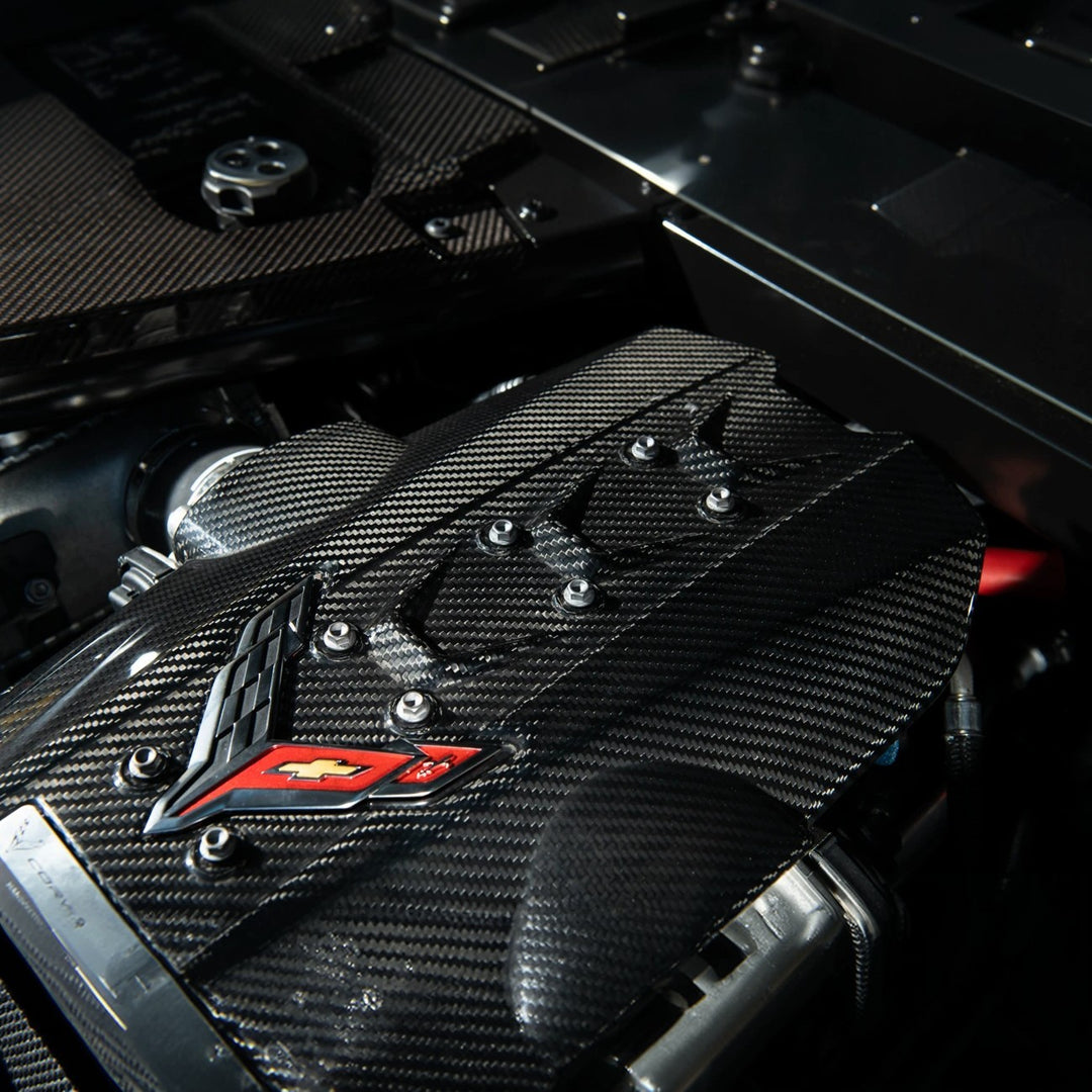2025-Present Corvette C8 ZR1 | Dry Carbon Fiber Rear Engine Cover (One-Piece)