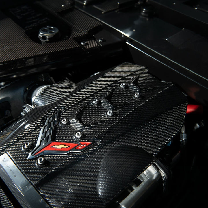 2025-Present Corvette C8 ZR1 | Dry Carbon Fiber Rear Engine Cover (One-Piece)