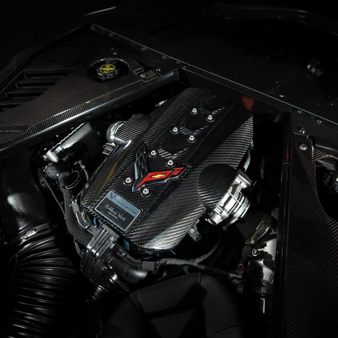 2025-Present Corvette C8 ZR1 | Dry Carbon Fiber Rear Engine Cover (One-Piece)