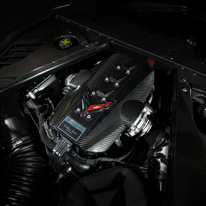 2025-Present Corvette C8 ZR1 | Dry Carbon Fiber Rear Engine Cover (One-Piece)
