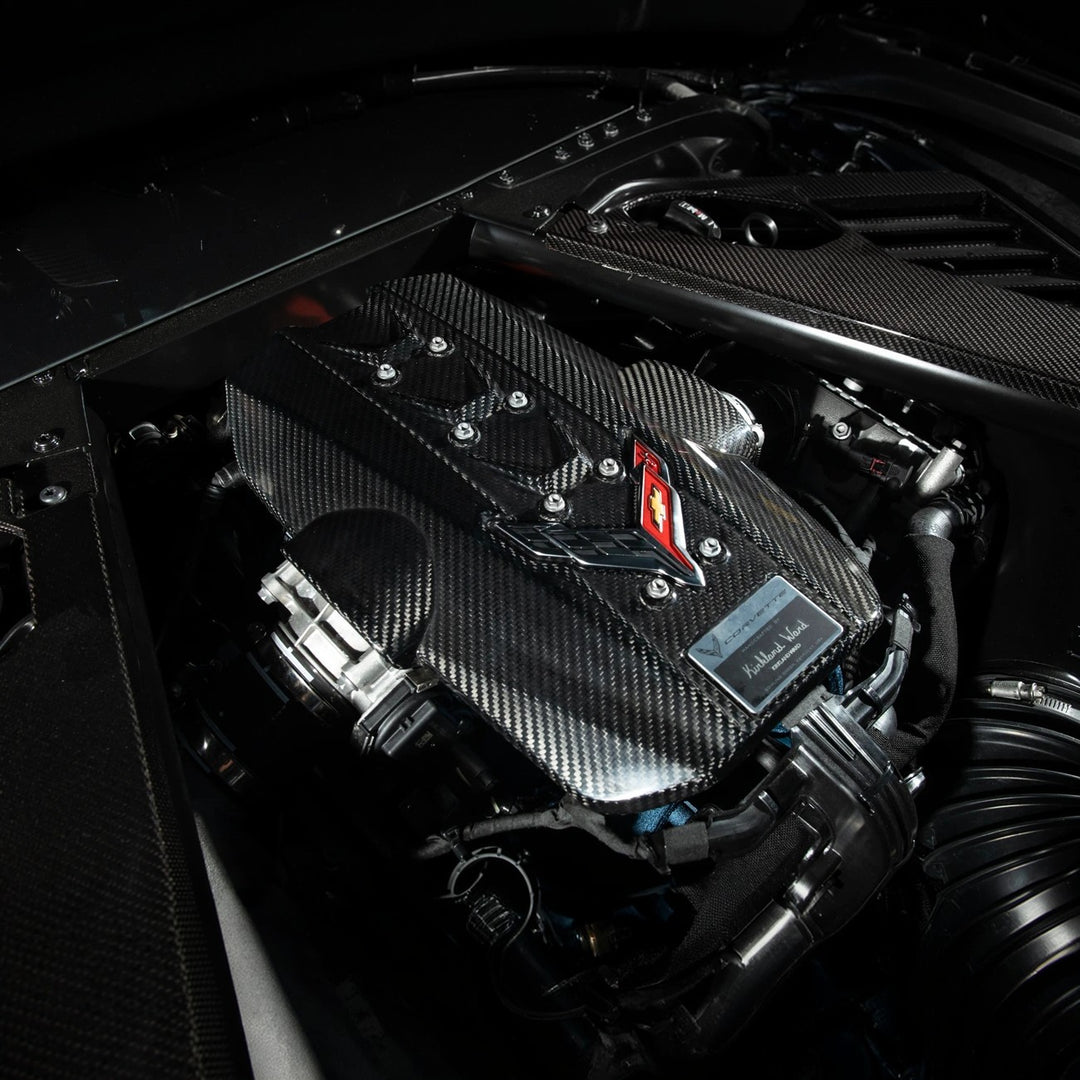 2025-Present Corvette C8 ZR1 | Dry Carbon Fiber Rear Engine Cover (One-Piece)
