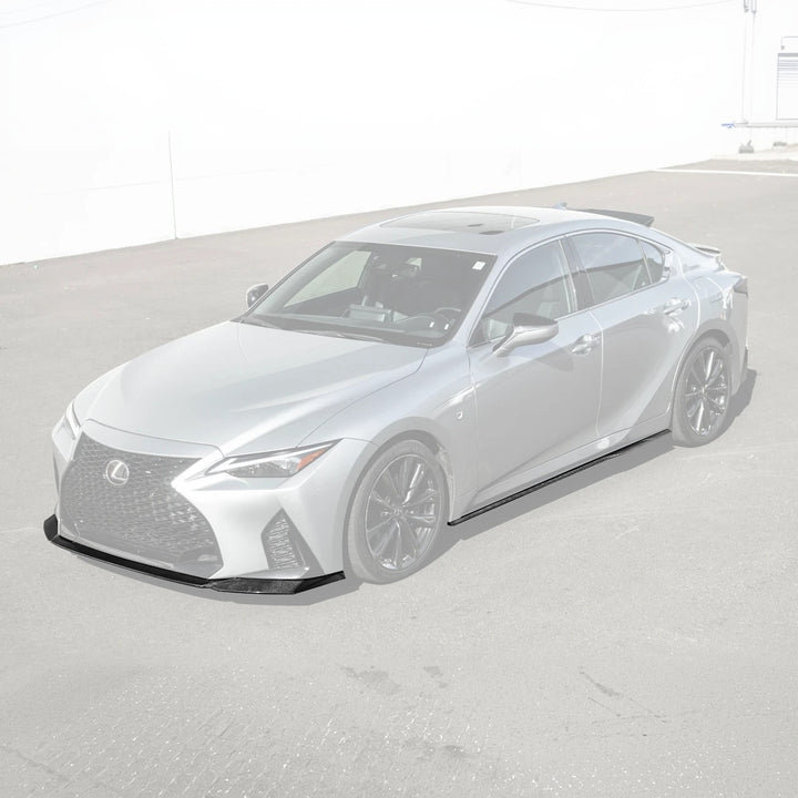 2021-Up Lexus IS Novel Style Front Lip Splitter &amp; Side Skirts