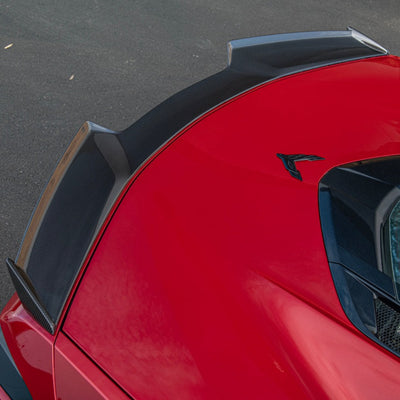 Corvette C8 Z06 Carbon Fiber Rear Trunk Ducktail Wing Spoiler