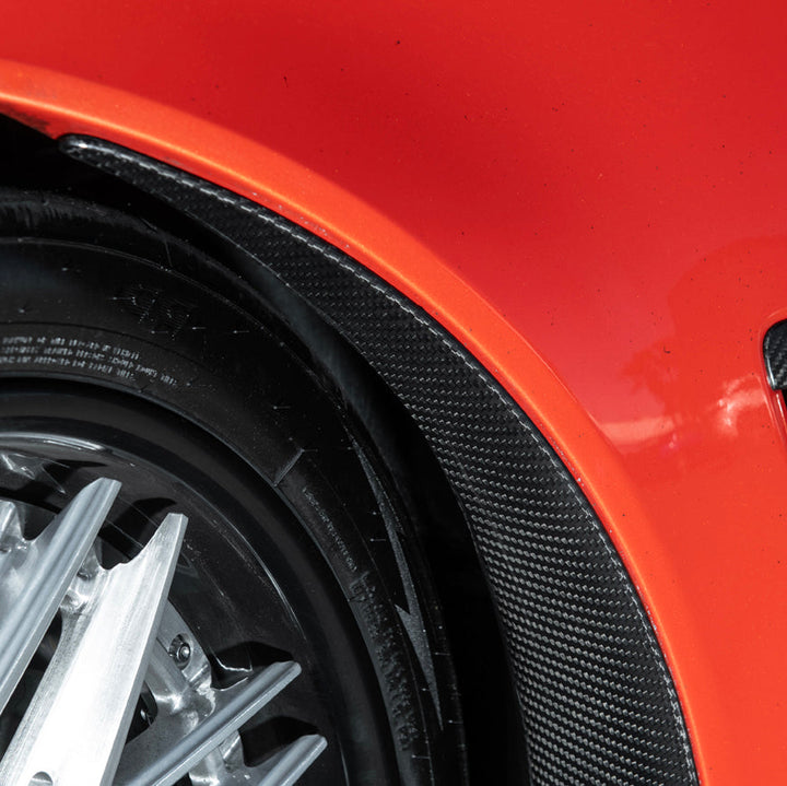 Corvette C6 Carbon Fiber Factory Style Front Fender Rear Extension Splash Guards