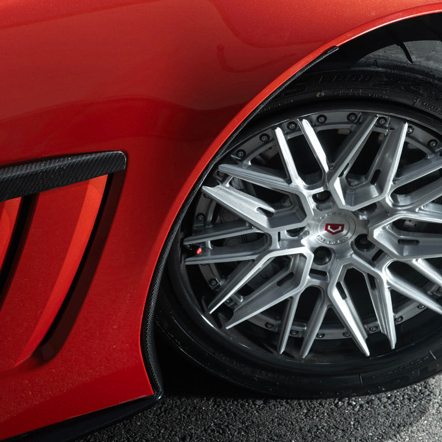 Corvette C6 Carbon Fiber Factory Style Front Fender Rear Extension Splash Guards