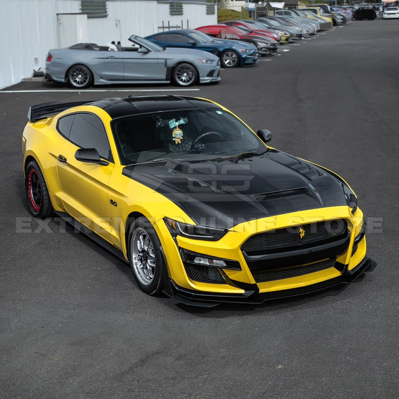 2015-17 Ford Mustang Terminator Style Front Hood Vented Cover