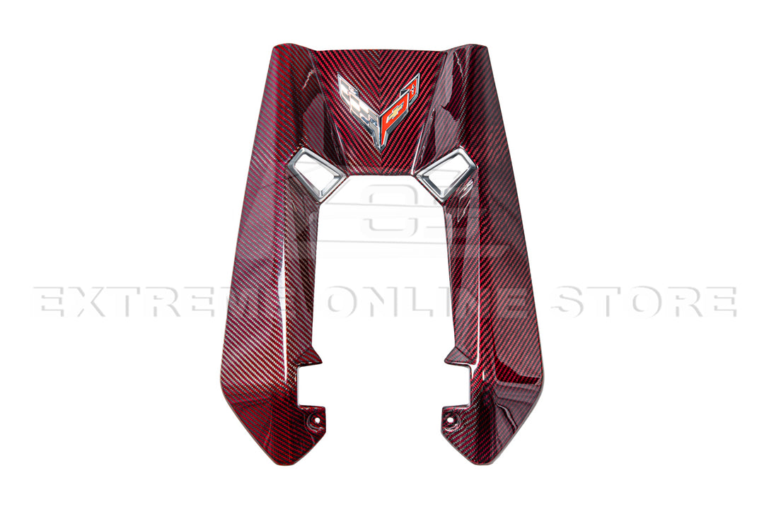 Corvette C8 Z06 Coupe DRY Red Carbon Engine &amp; Bay Panel Cover