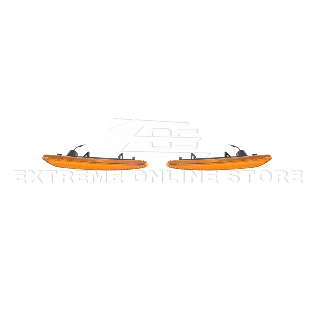 Corvette C6 Front Amber Light LED Side Markers Pair
