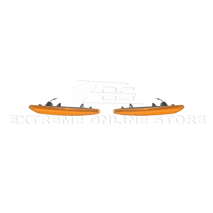 Corvette C6 Front Amber Light LED Side Markers Pair