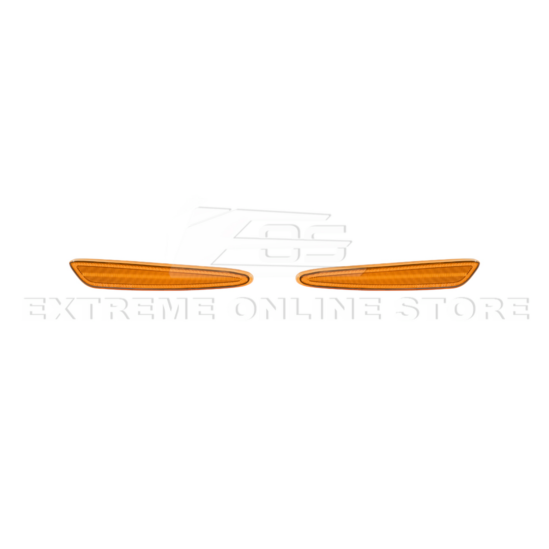 Corvette C6 Front Amber Light LED Side Markers Pair