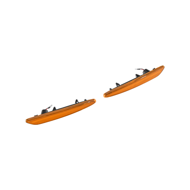 Corvette C6 Front &amp; Rear Amber Light LED Side Markers Pair