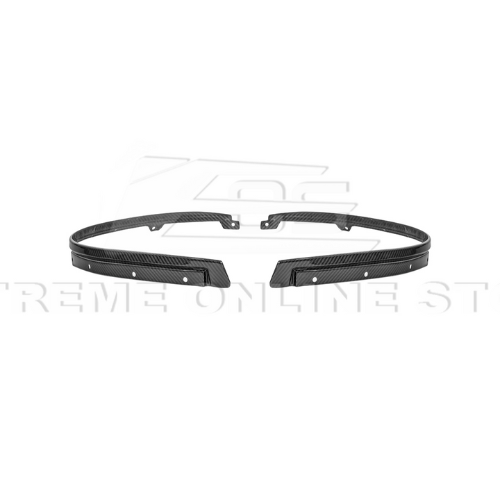 2024-Up Ford Mustang S650 Dry CARBON FIBER Front Quarter Fender Flare Extension