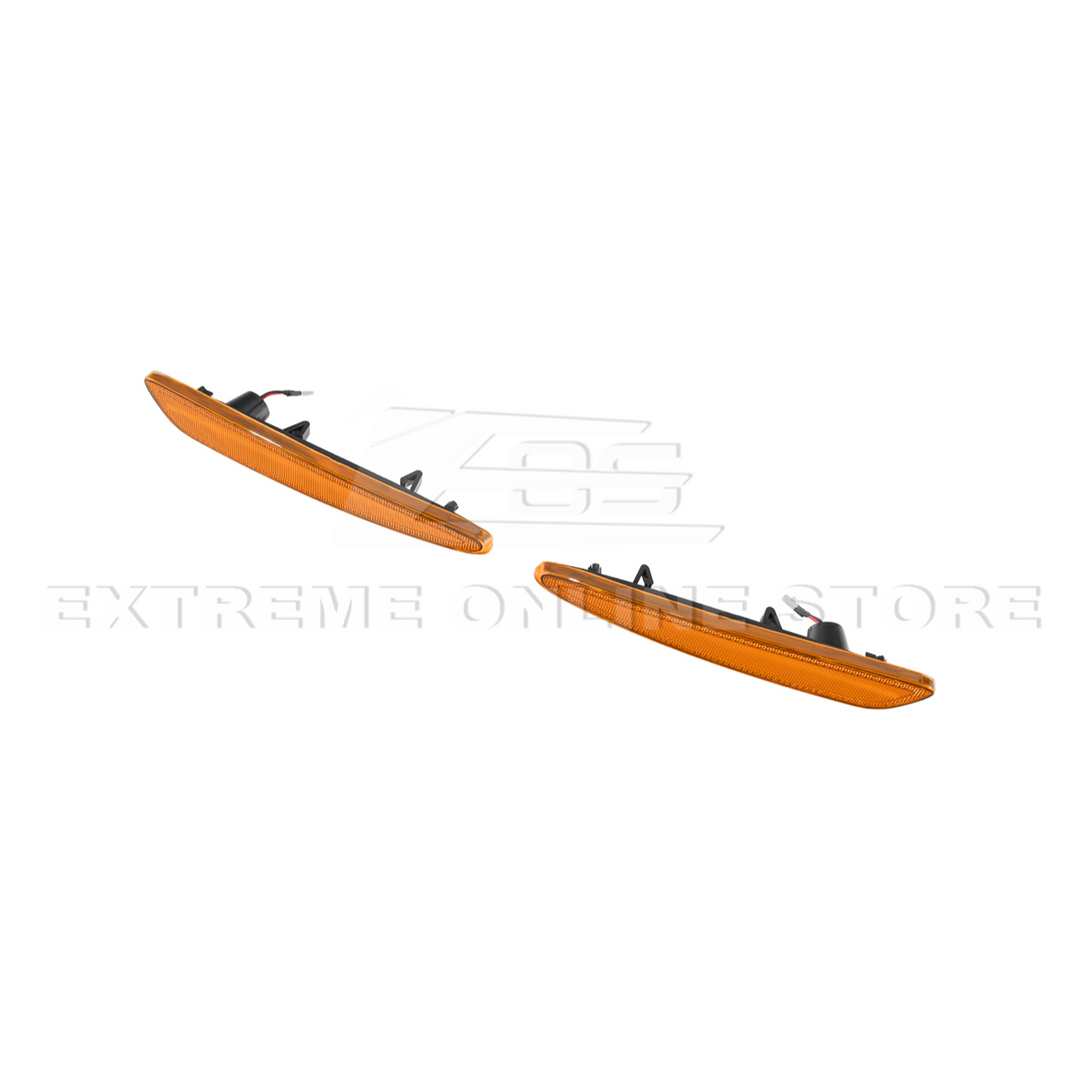 Corvette C6 Front Amber Light LED Side Markers Pair