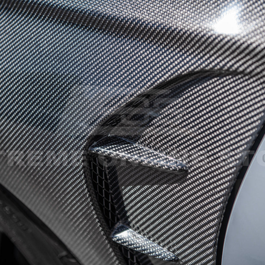 2022-Up Honda Civic | JDM Varis Style CARBON FIBER Front Vented Hood w/ Fender
