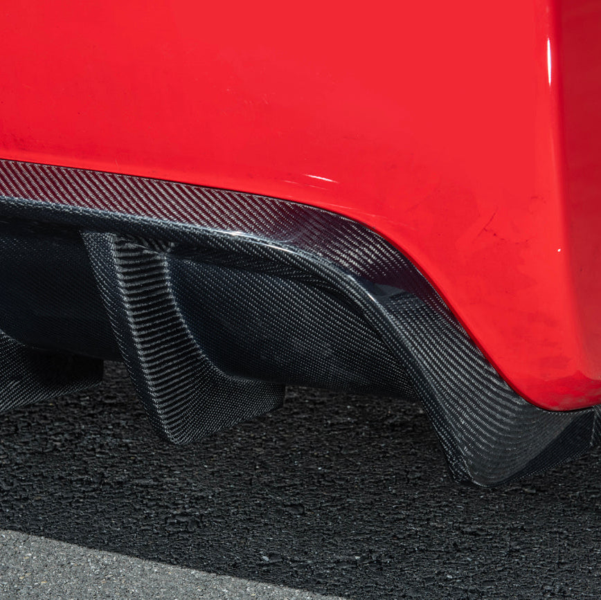 1997-04 Corvette C5 | EOS Performance Carbon Fiber Rear Bumper Finned Diffuser