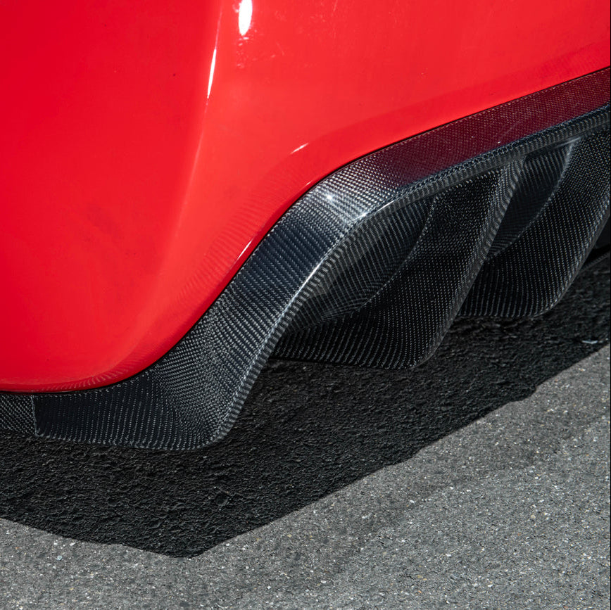 1997-04 Corvette C5 | EOS Performance Carbon Fiber Rear Bumper Finned Diffuser