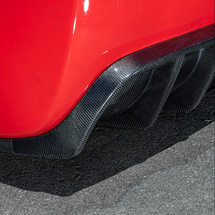 1997-04 Corvette C5 | EOS Performance Carbon Fiber Rear Bumper Finned Diffuser