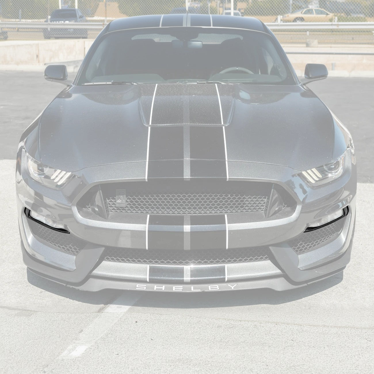 2015-20 Ford Mustang Shelby GT350 DRY CARBON FIBER Front Fog Light Eyebrow Cover