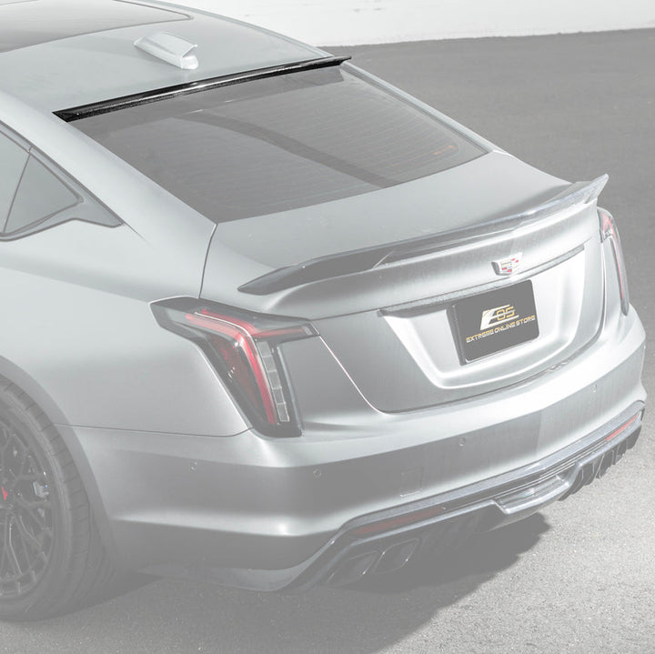 2020-Up Cadillac CT5 CT5-V | Carbon Fiber Rear Roof Top Window Spoiler Kit