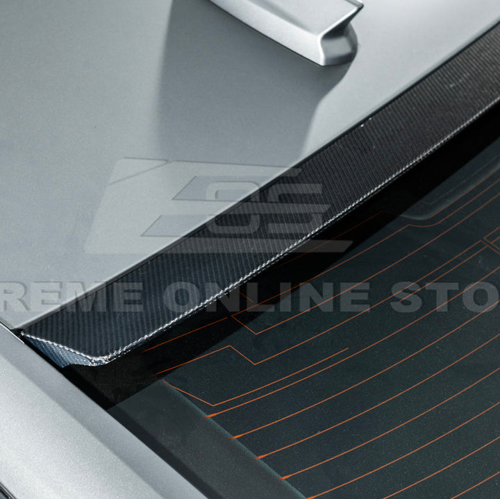 2020-Up Cadillac CT5 CT5-V | Carbon Fiber Rear Roof Top Window Spoiler Kit
