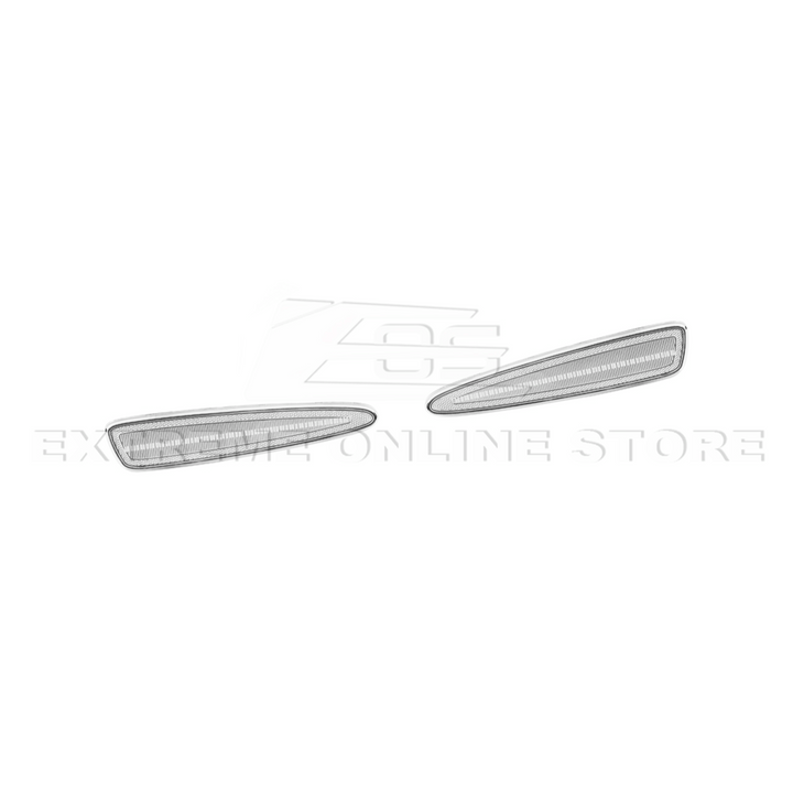 Corvette C6 Front &amp; Rear Amber Light LED Side Markers Pair