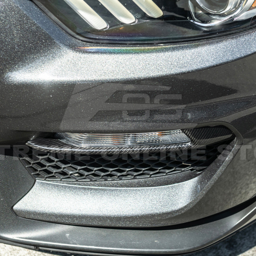 2015-20 Ford Mustang Shelby GT350 DRY CARBON FIBER Front Fog Light Eyebrow Cover