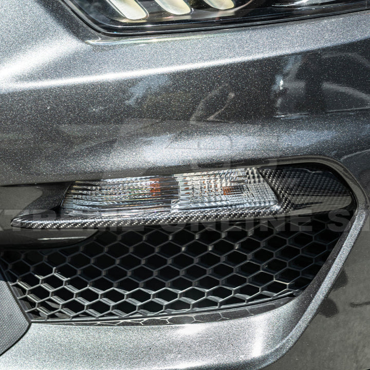 2015-20 Ford Mustang Shelby GT350 DRY CARBON FIBER Front Fog Light Eyebrow Cover