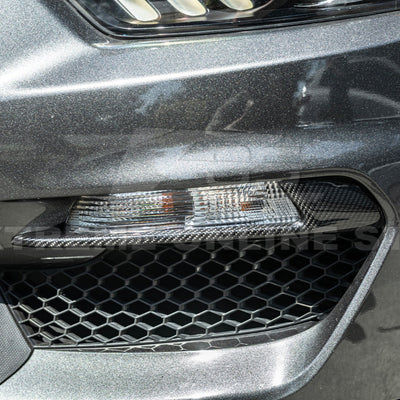 2015-20 Ford Mustang Shelby GT350 DRY CARBON FIBER Front Fog Light Eyebrow Cover