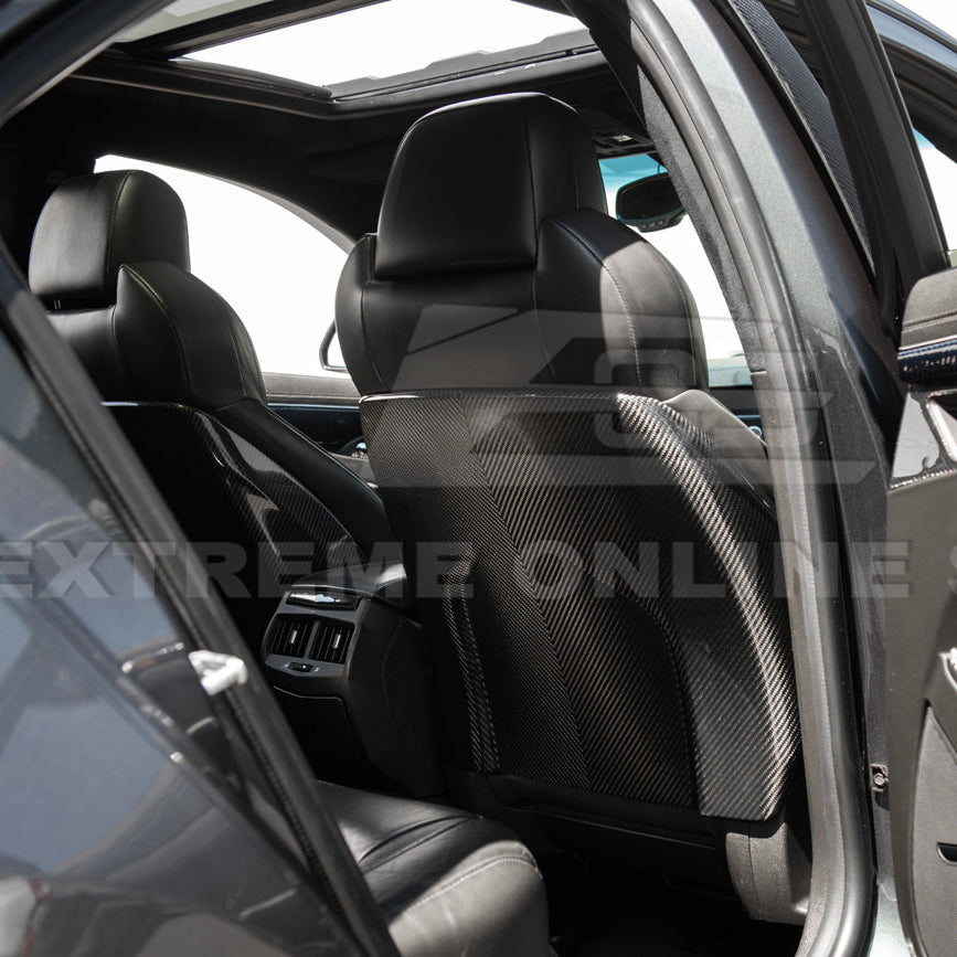 2009-15 Cadillac CTS V Dry CARBON FIBER Seat Back Cover