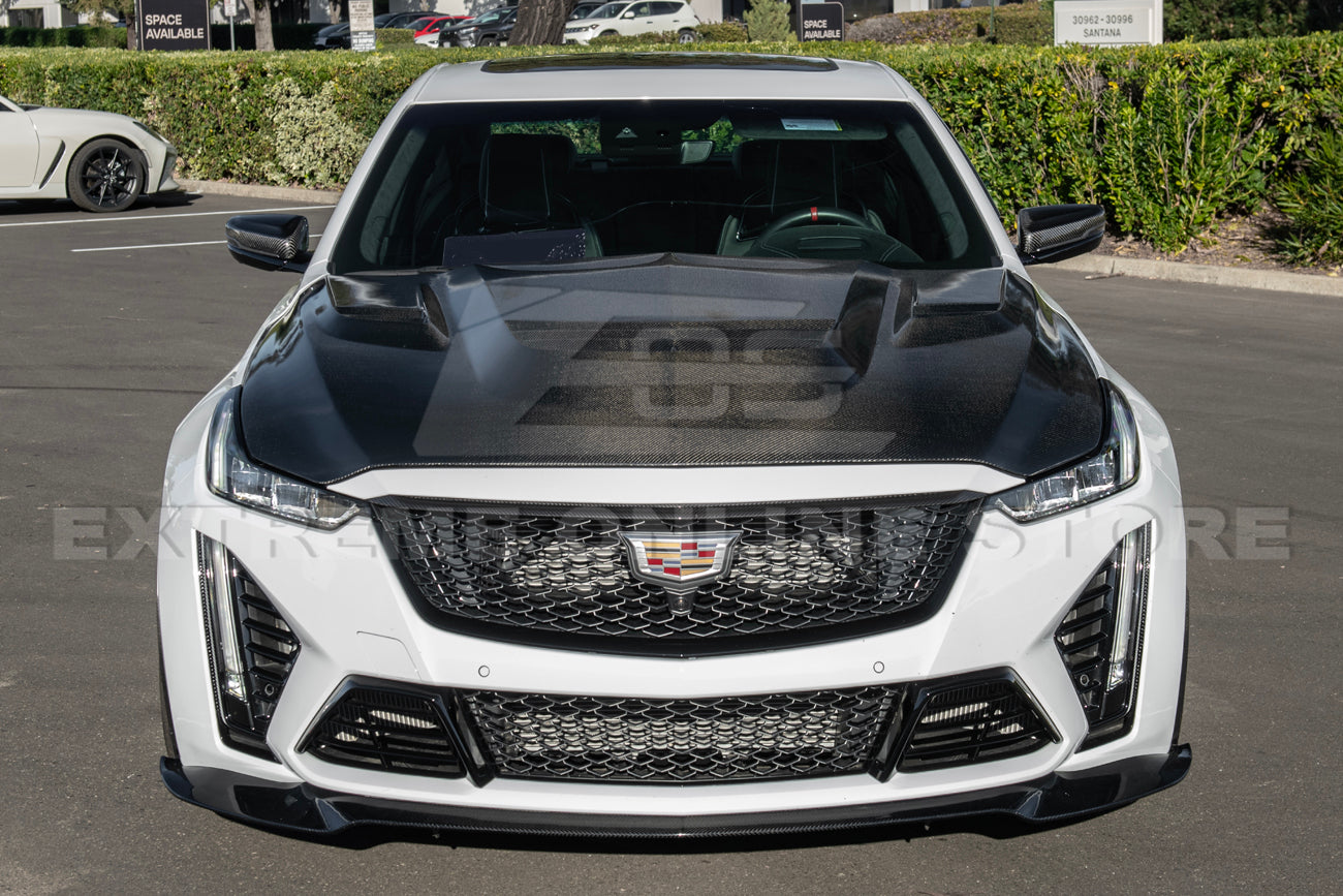 2020-Up Cadillac CT5-V Blackwing Sedan Front Lip Splitter