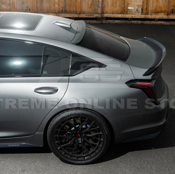 2020-Up Cadillac CT5 CT5-V | Carbon Fiber Rear Roof Top Window Spoiler Kit