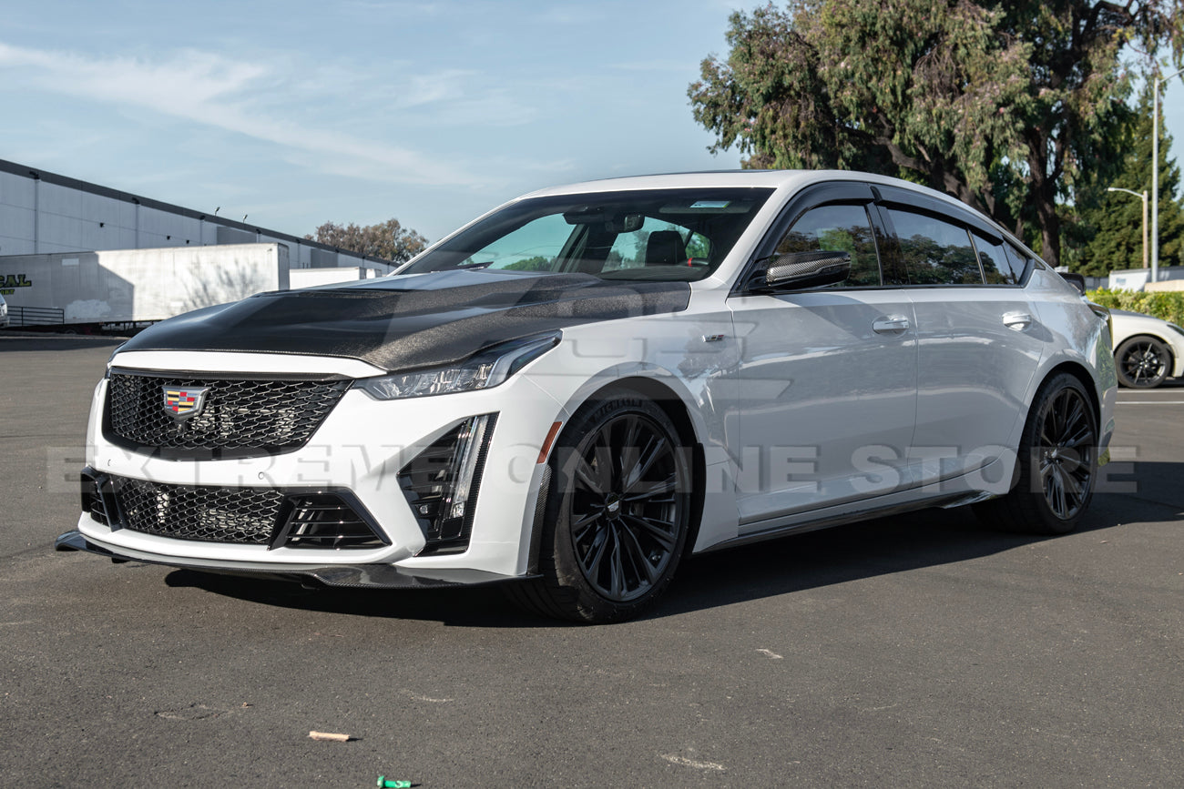 2020-Up Cadillac CT5-V Blackwing Sedan Front Lip Splitter