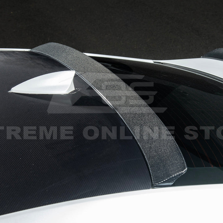 2013-19 Cadillac ATS ATS-V Coupe Carbon Fiber Rear Roof Top Window Spoiler