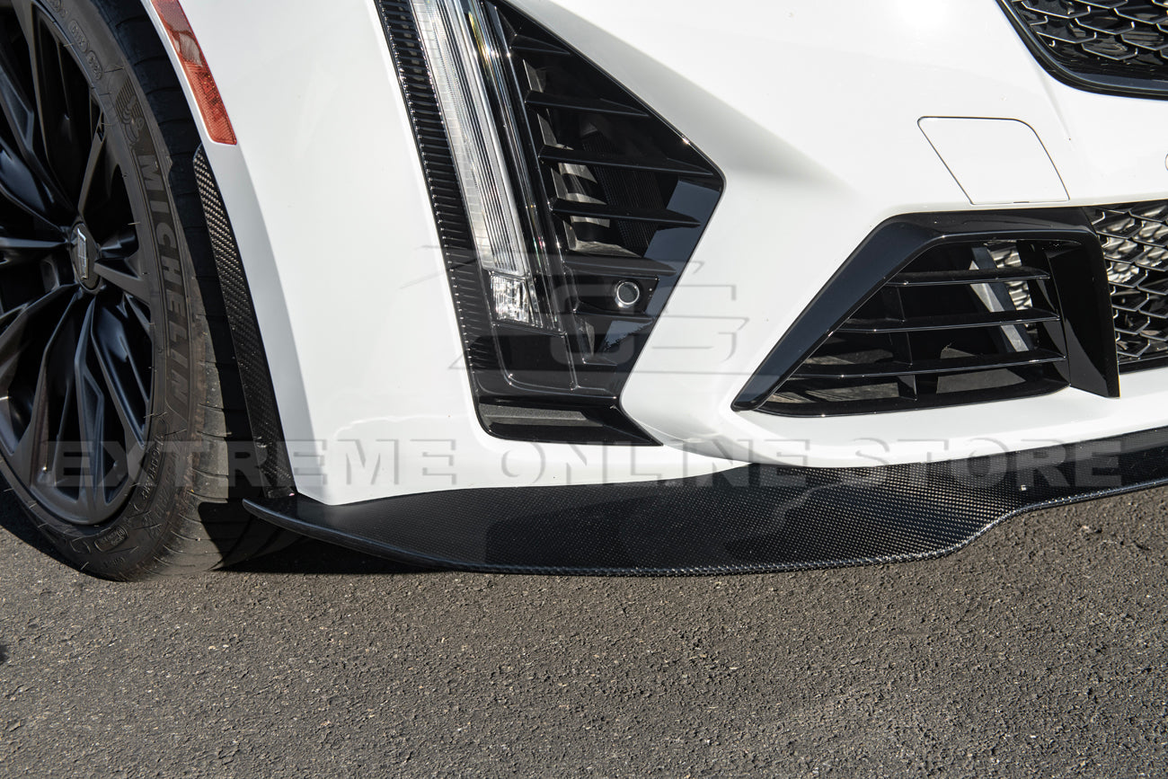 2020-Up Cadillac CT5-V Blackwing Sedan Front Lip Splitter