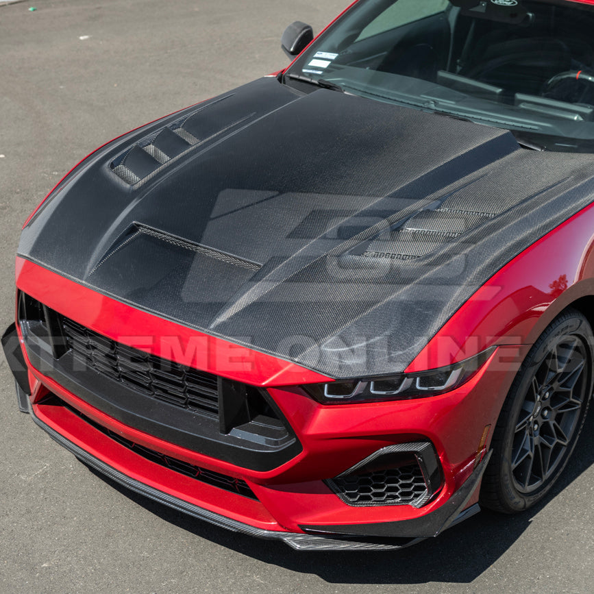 2024-Up Ford Mustang Front Bumper Hood Vented Cover