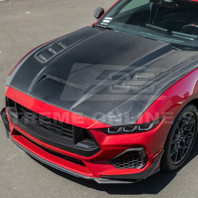 2024-Up Ford Mustang Front Bumper Hood Vented Cover