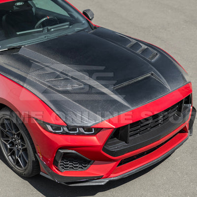 2024-Up Ford Mustang Front Bumper Hood Vented Cover
