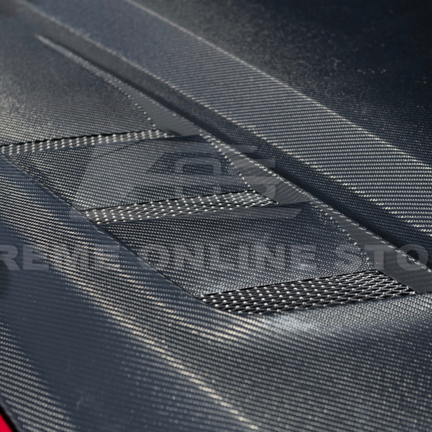 2024-Up Ford Mustang Front Bumper Hood Vented Cover