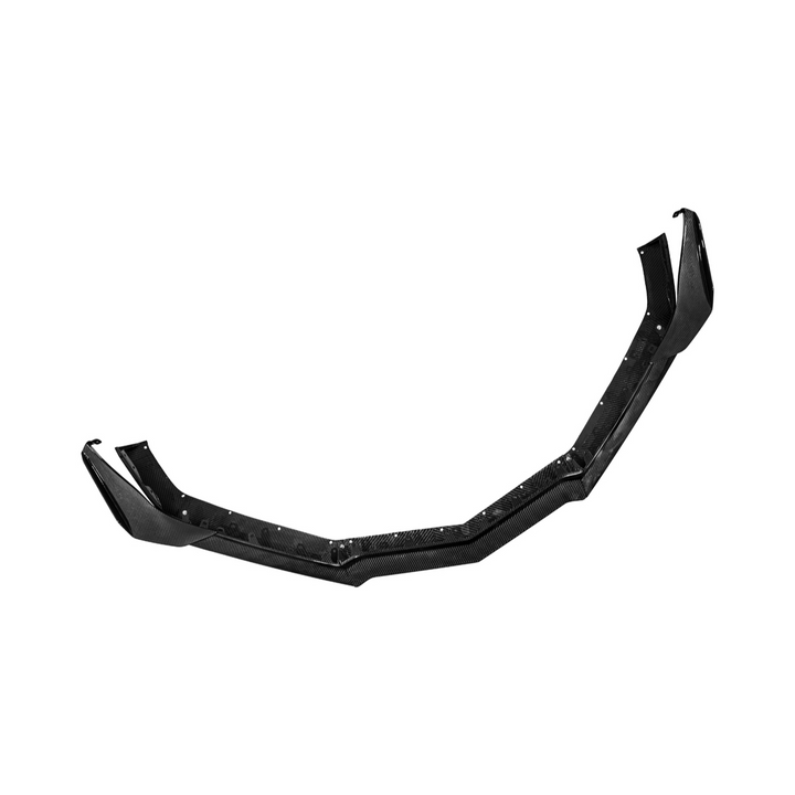 Corvette C8 Z06 | Z07 DRY Carbon Fiber Front Splitter &amp; No Drill Canards