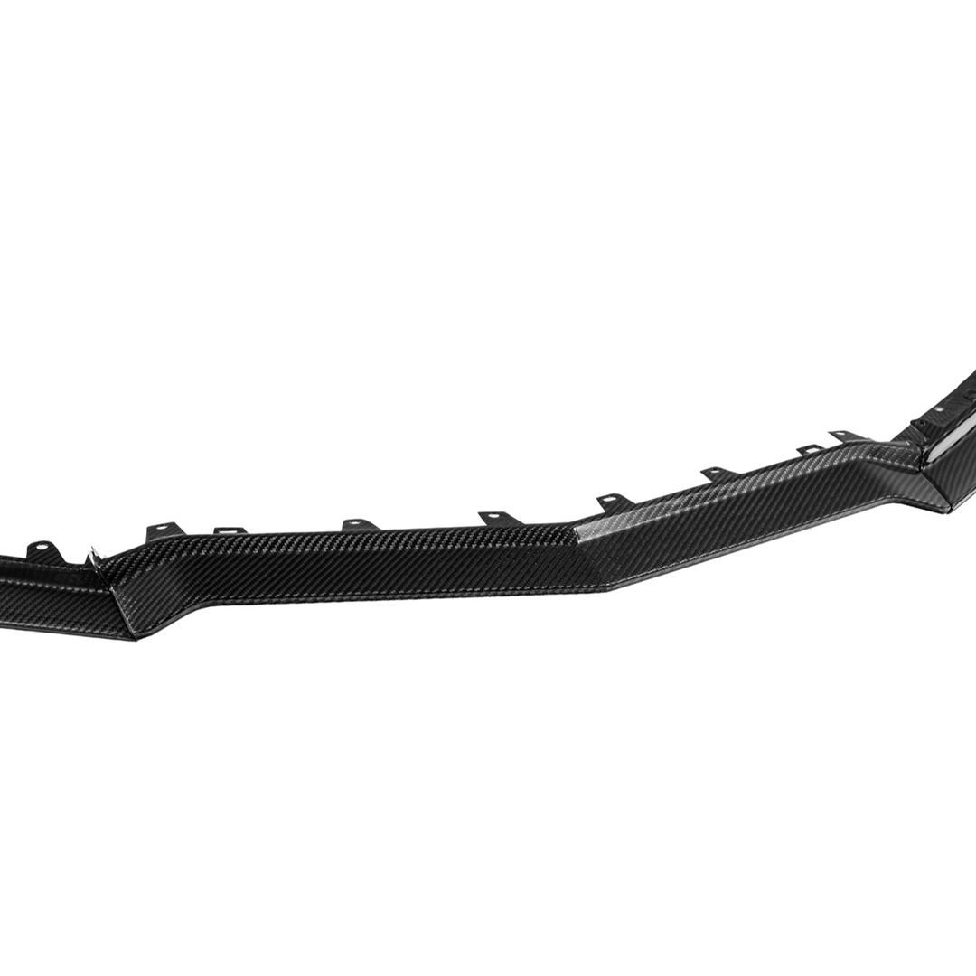 Corvette C8 Z06 | Z07 DRY Carbon Fiber Front Splitter &amp; No Drill Canards