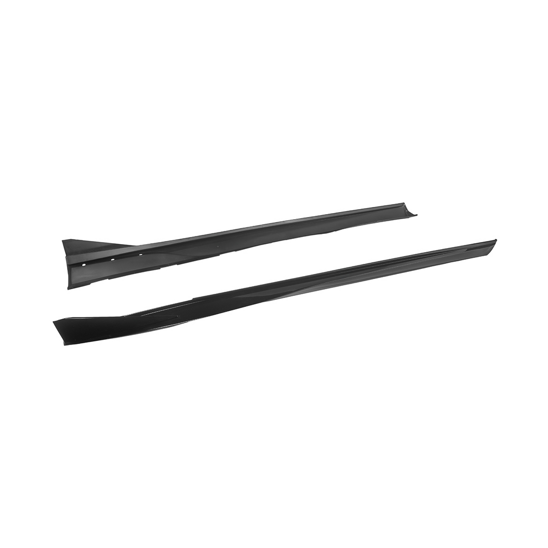 2010-2015 Camaro LT LS SS Performance Track GLOSSY BLACK Side Skirts Rocker Panel