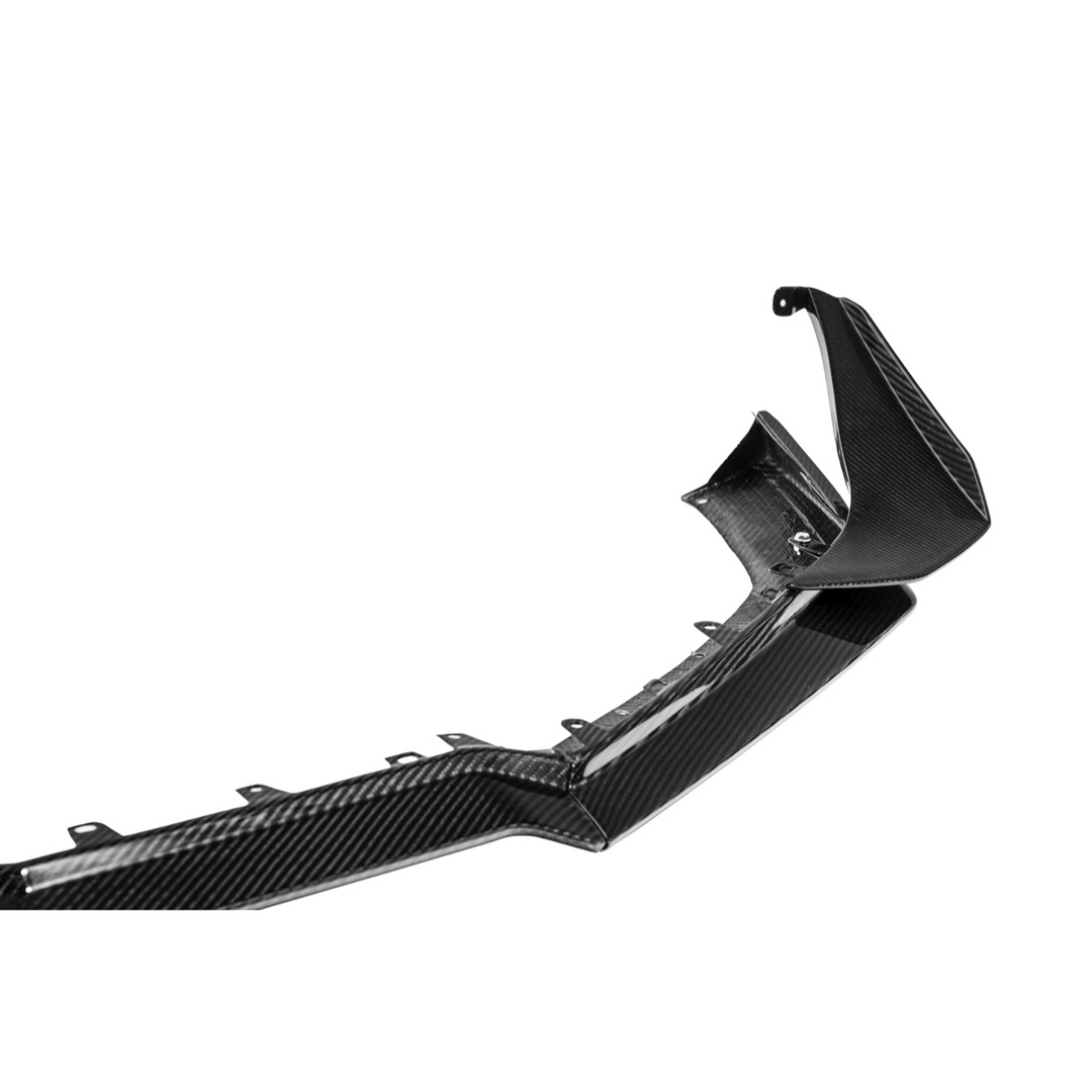 Corvette C8 Z06 | Z07 DRY Carbon Fiber Front Splitter &amp; No Drill Canards