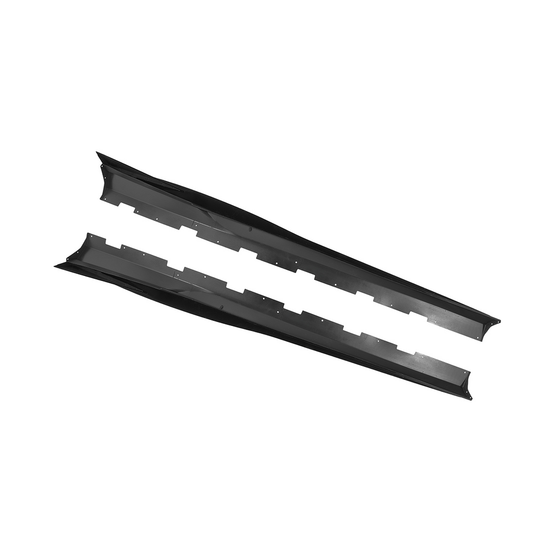 2010-2015 Camaro LT LS SS Performance Track GLOSSY BLACK Side Skirts Rocker Panel