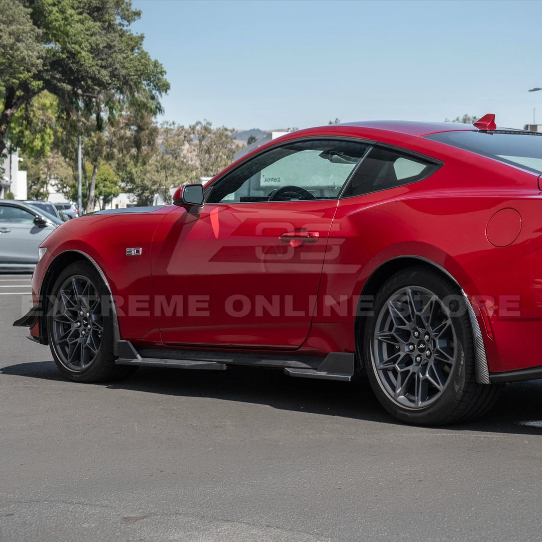 2024+ Ford Mustang Dry Carbon Fiber Mud Flap