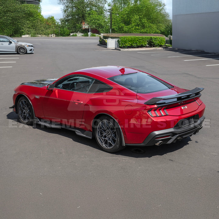2024+ Ford Mustang DRY CARBON FIBER Fender Flares &amp; Mud Flap