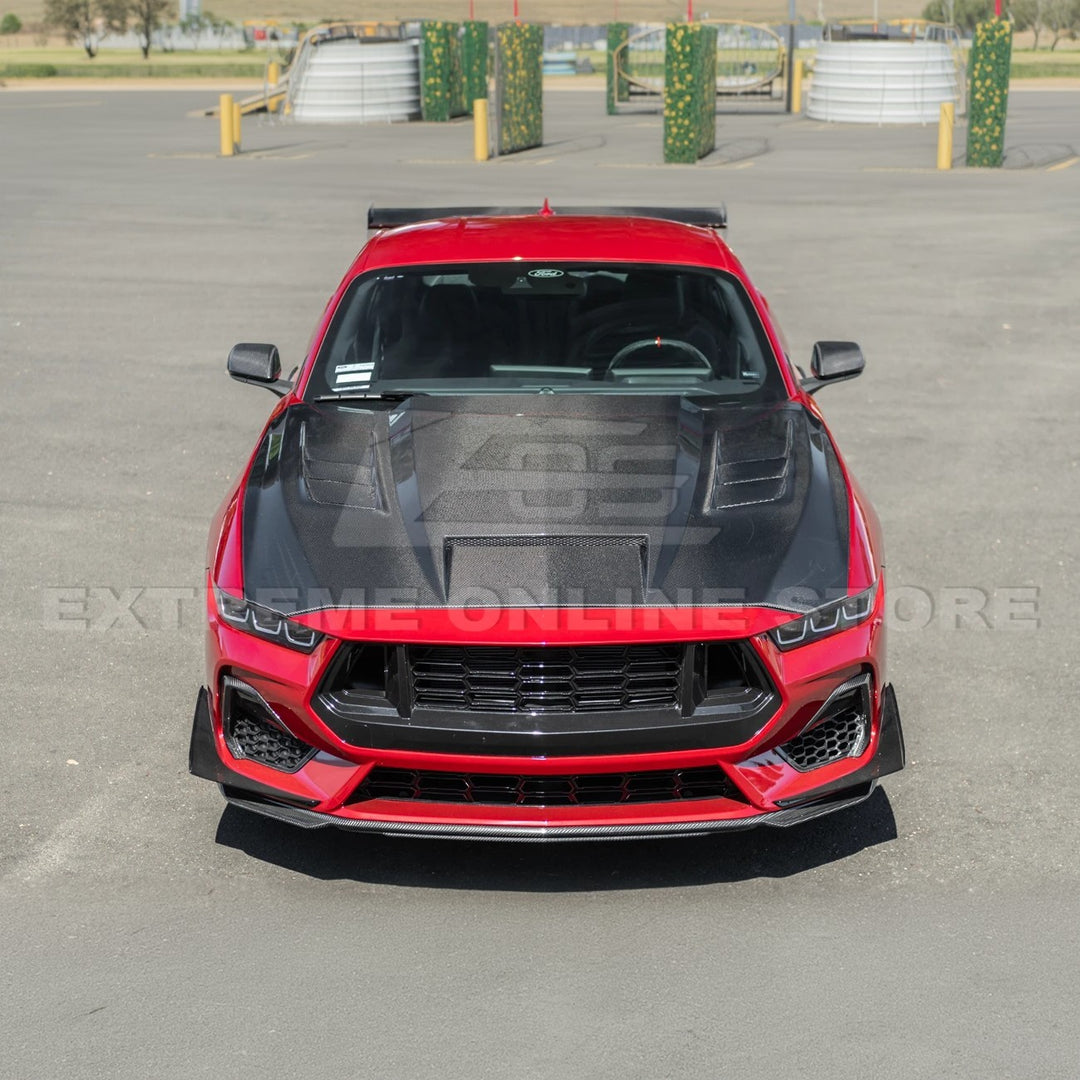 2024-Up Ford Mustang Front Bumper Hood Vented Cover