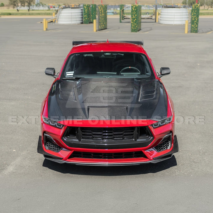 2024-Up Ford Mustang Front Bumper Hood Vented Cover