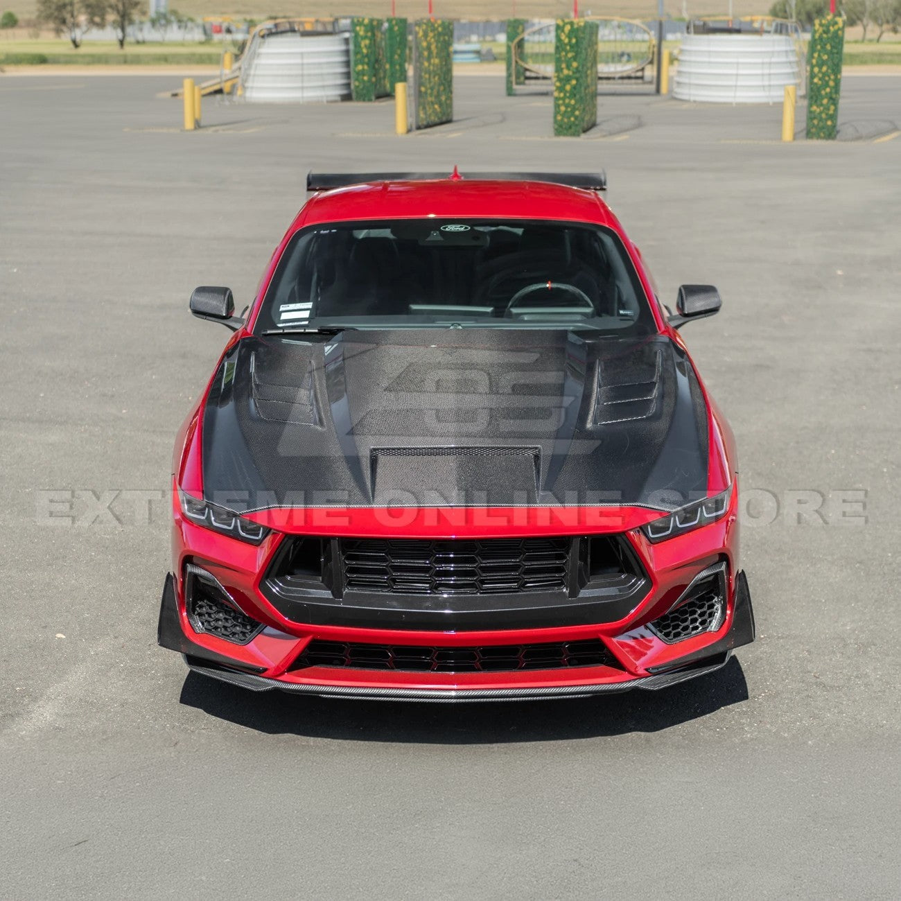2024-Up Ford Mustang Front Bumper Hood Vented Cover