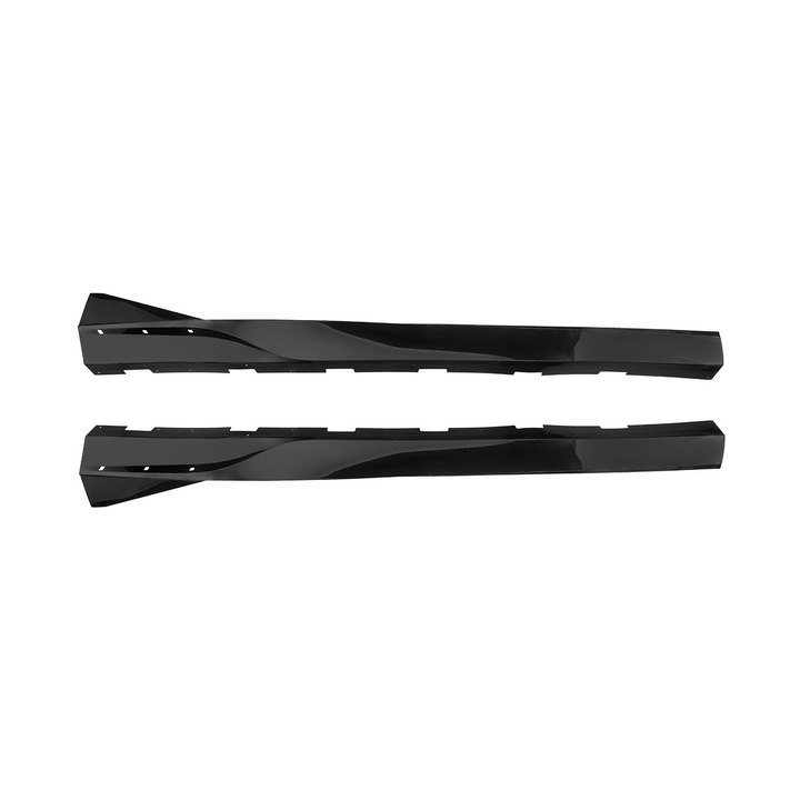 2010-2015 Camaro LT LS SS Performance Track GLOSSY BLACK Side Skirts Rocker Panel